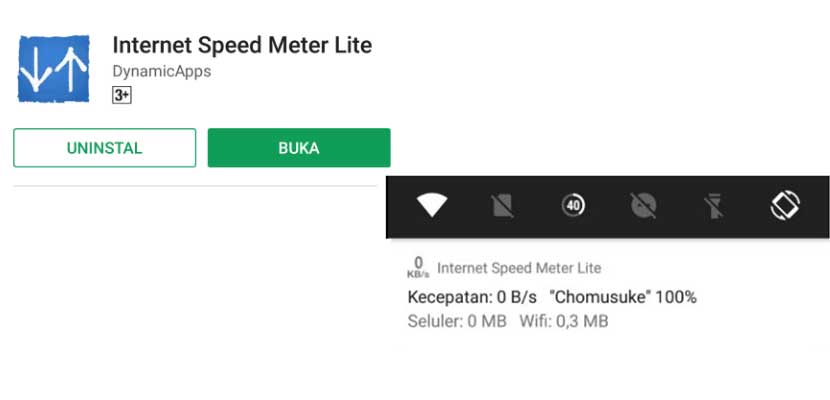 Lewat Internet Speed Meter Lite