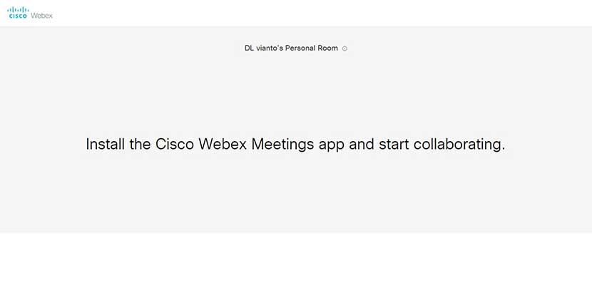 Cara Meeting di Webex