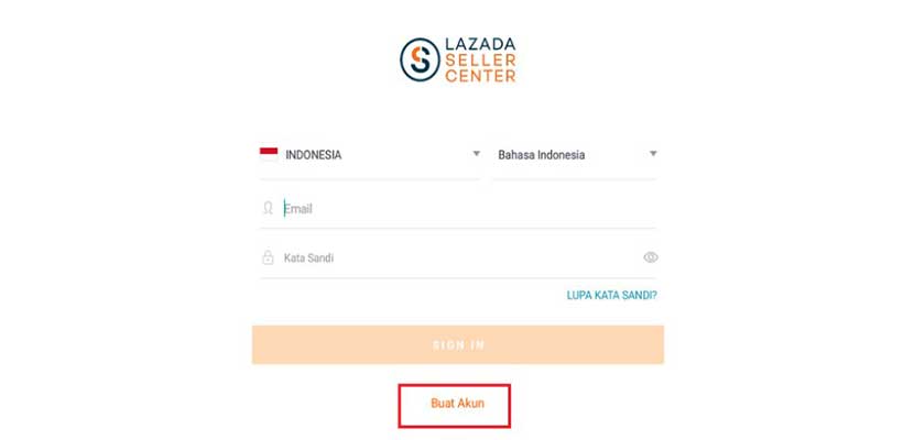 Cara membuat toko di Lazada melalui HP