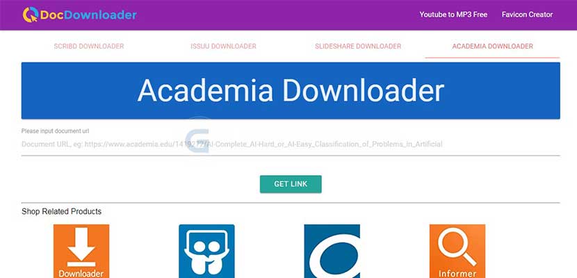 Pilih Academia Downloader