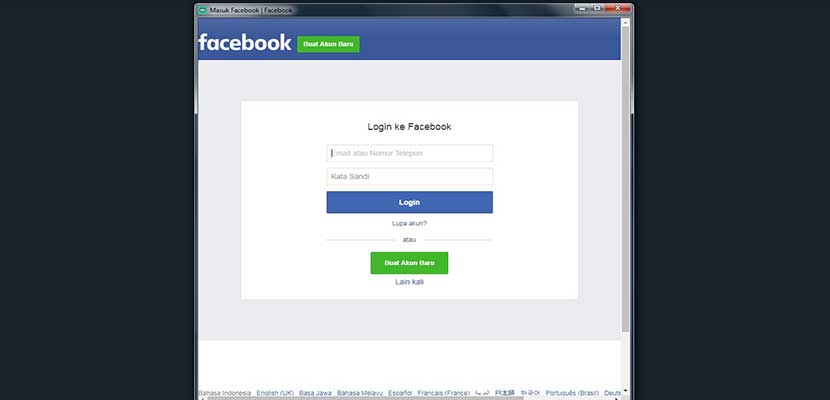 Sekarang kalian buka aplikasi Streamlabs OBS dan Login ke Facebook.