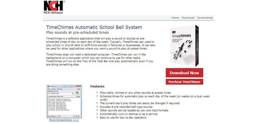 TimeChimes Automatic School Bell