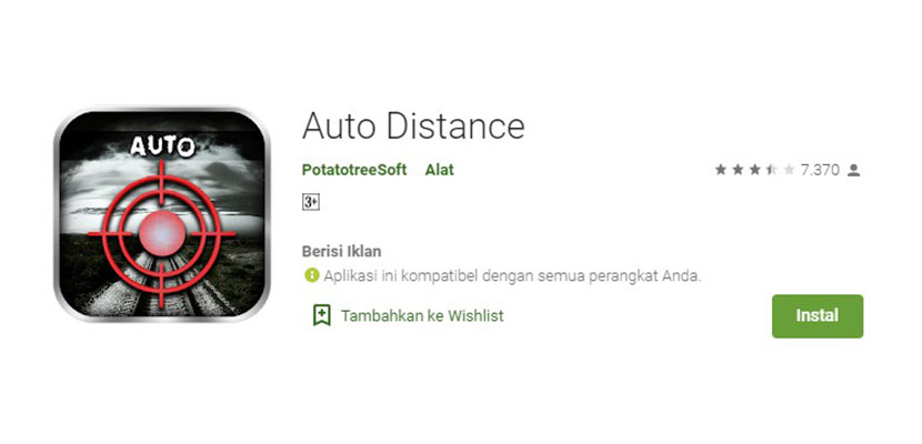 Auto Distance Aplikasi Pengukur Jarak