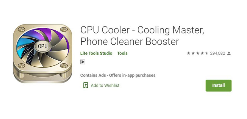 CPU Cooler Aplikasi Pendingin HP