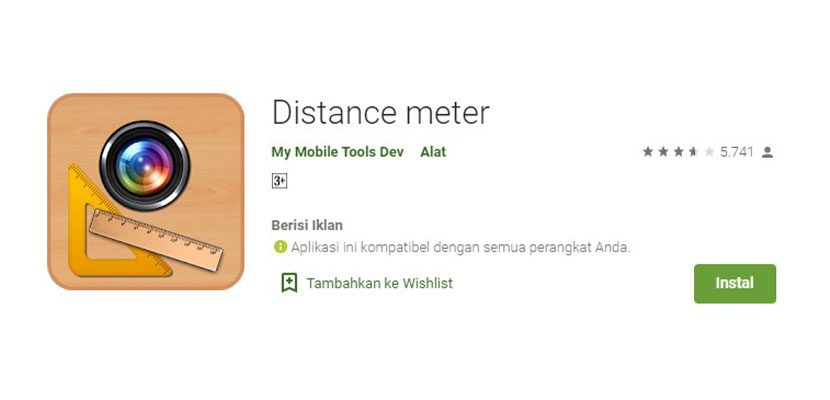 Distance Meter Aplikasi Pengukur Jarak