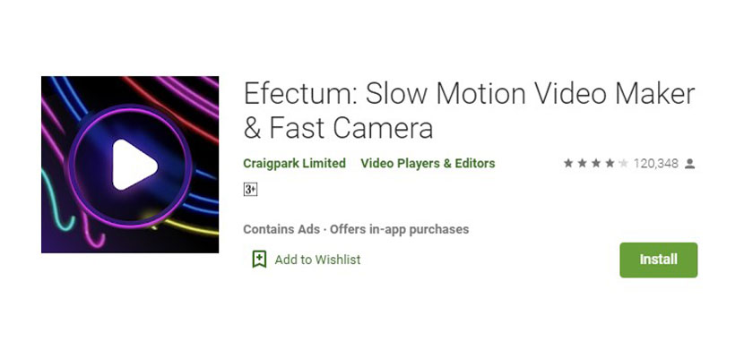 Efectrum Aplikasi Video Slow Motion
