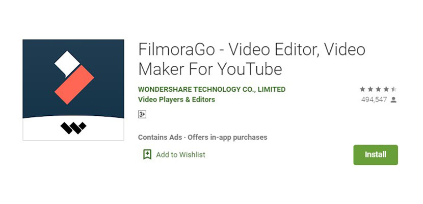 FilmoraGo Aplikasi Edit Video Tanpa Watermark