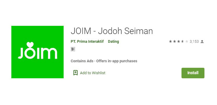 JOIM Jodoh Seiman Aplikasi Chat Cari Gebetan