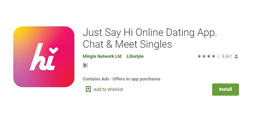 Just Say Hi Online Dating App