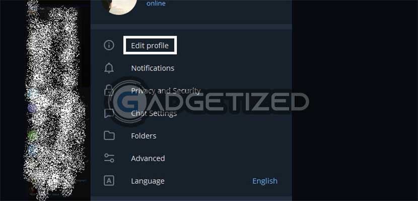 Klik Edit Profile