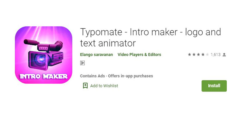 Typomate Aplikasi Pembuat Intro YouTube