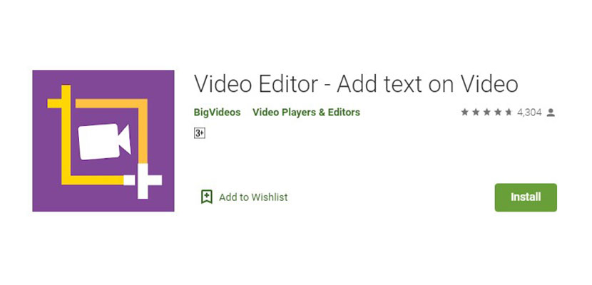 Video Editor Add Text On Video