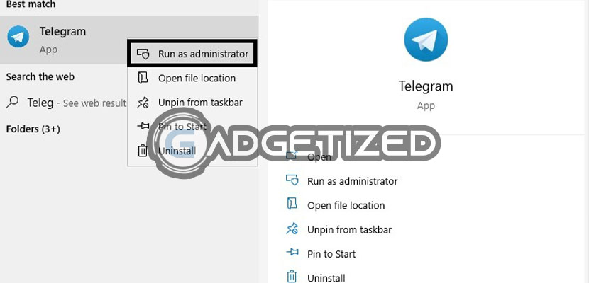 Jalankan Telegram di PC 1