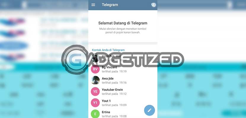 Jalankan Telegram Android
