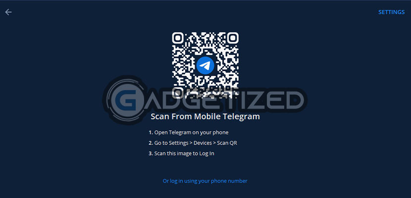 1. Buka Telegram di PC