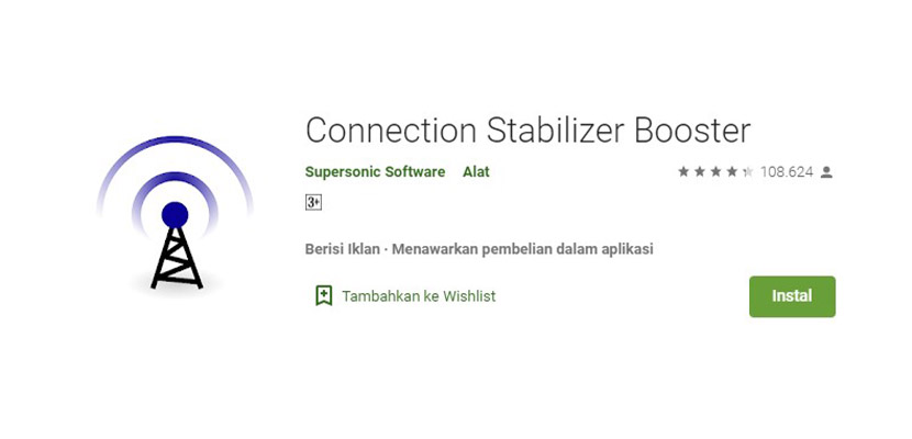 Aplikasi Penguat Sinyal Connection Stabilizer Booster