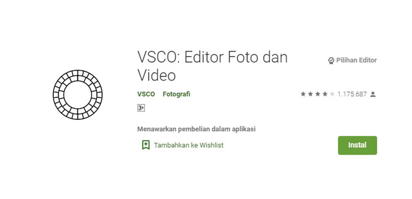 Aplikasi Edit Foto VSCO