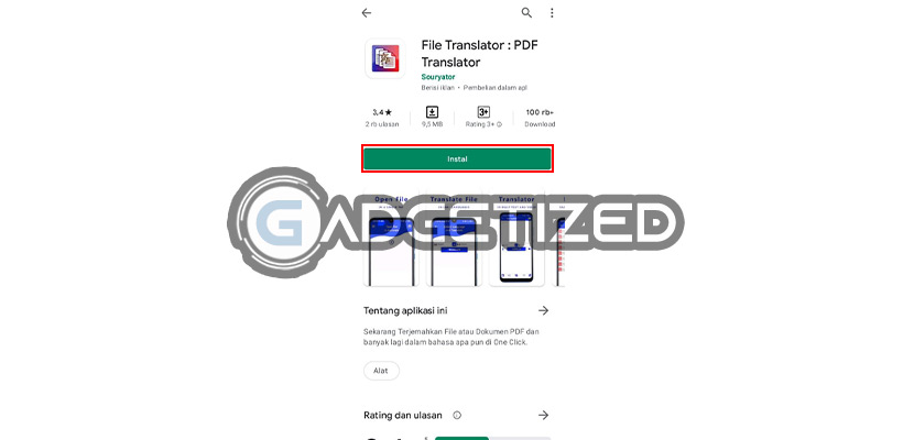 Download Aplikasi Translate PDF