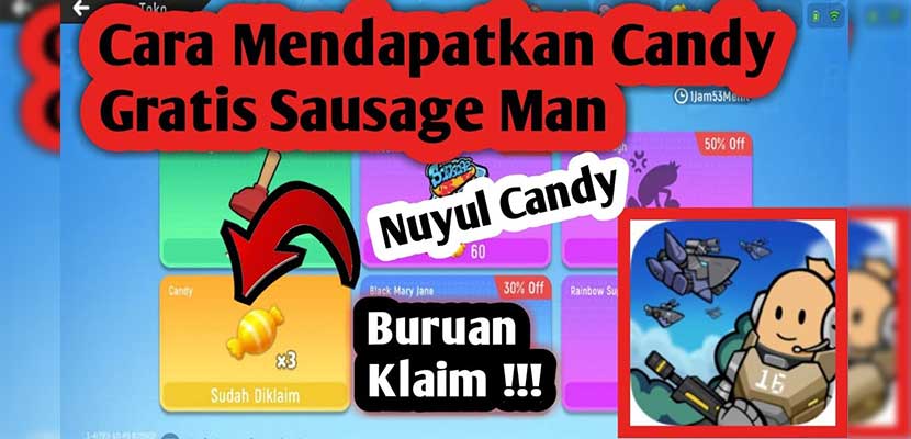 Cara Mendapatkan Candy Gratis di Sausage Man Tanpa Aplikasi