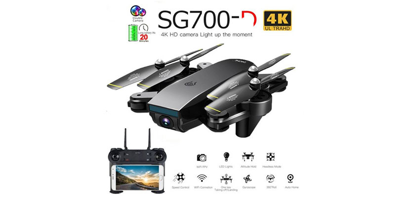 SG700D Kamera Ganda Drone 4K